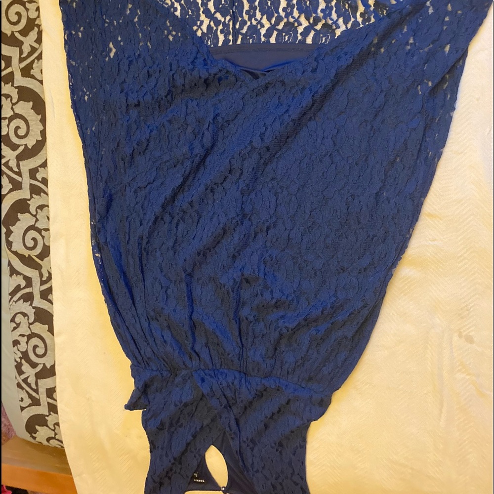 Torrid navy lace dress